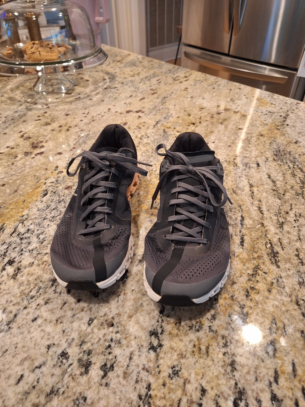 Women's Gray Breathable Athletic Sneakers - Lightweight Support